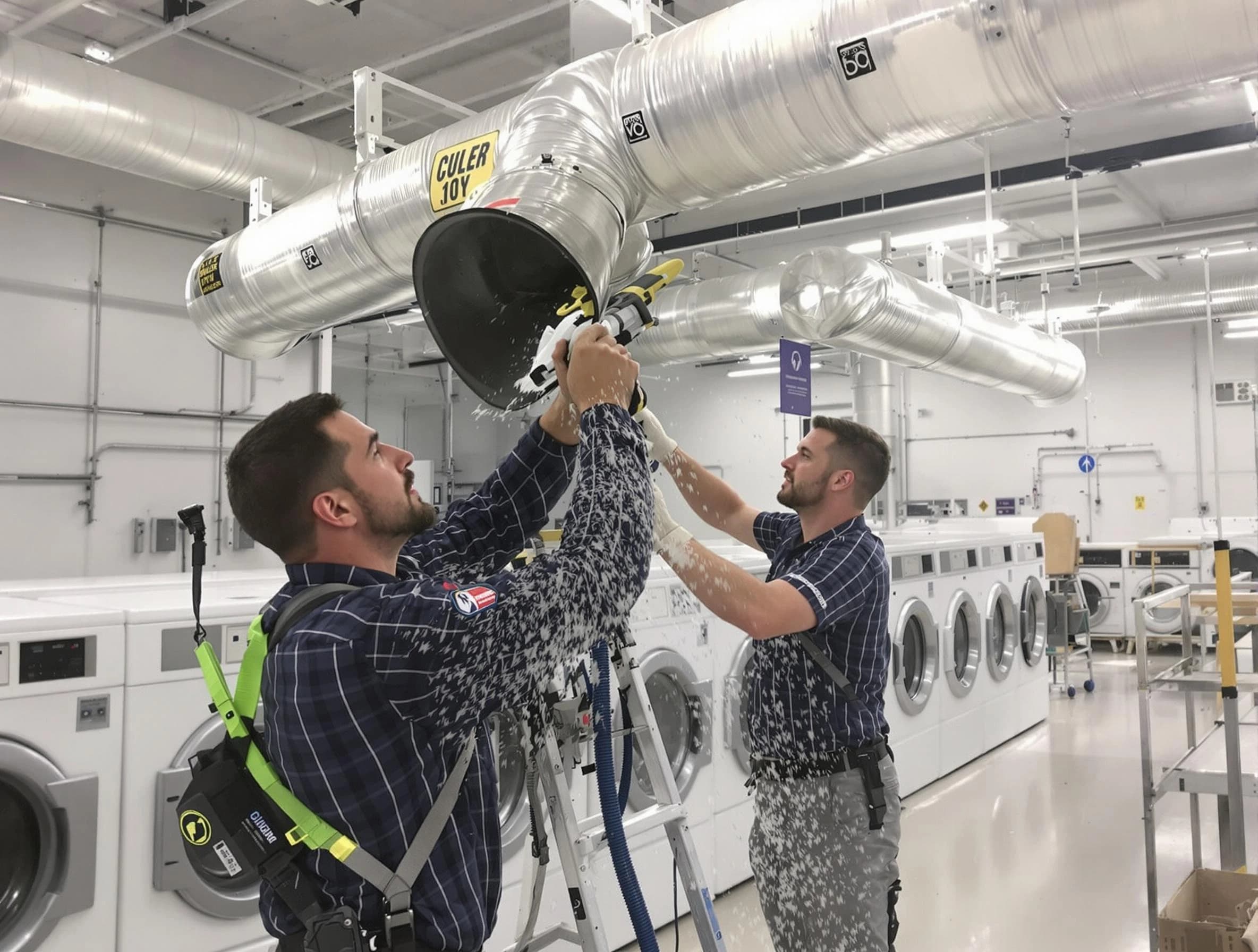 El Mirage Dryer Vent Cleaning team performing large-scale commercial dryer vent cleaning in El Mirage