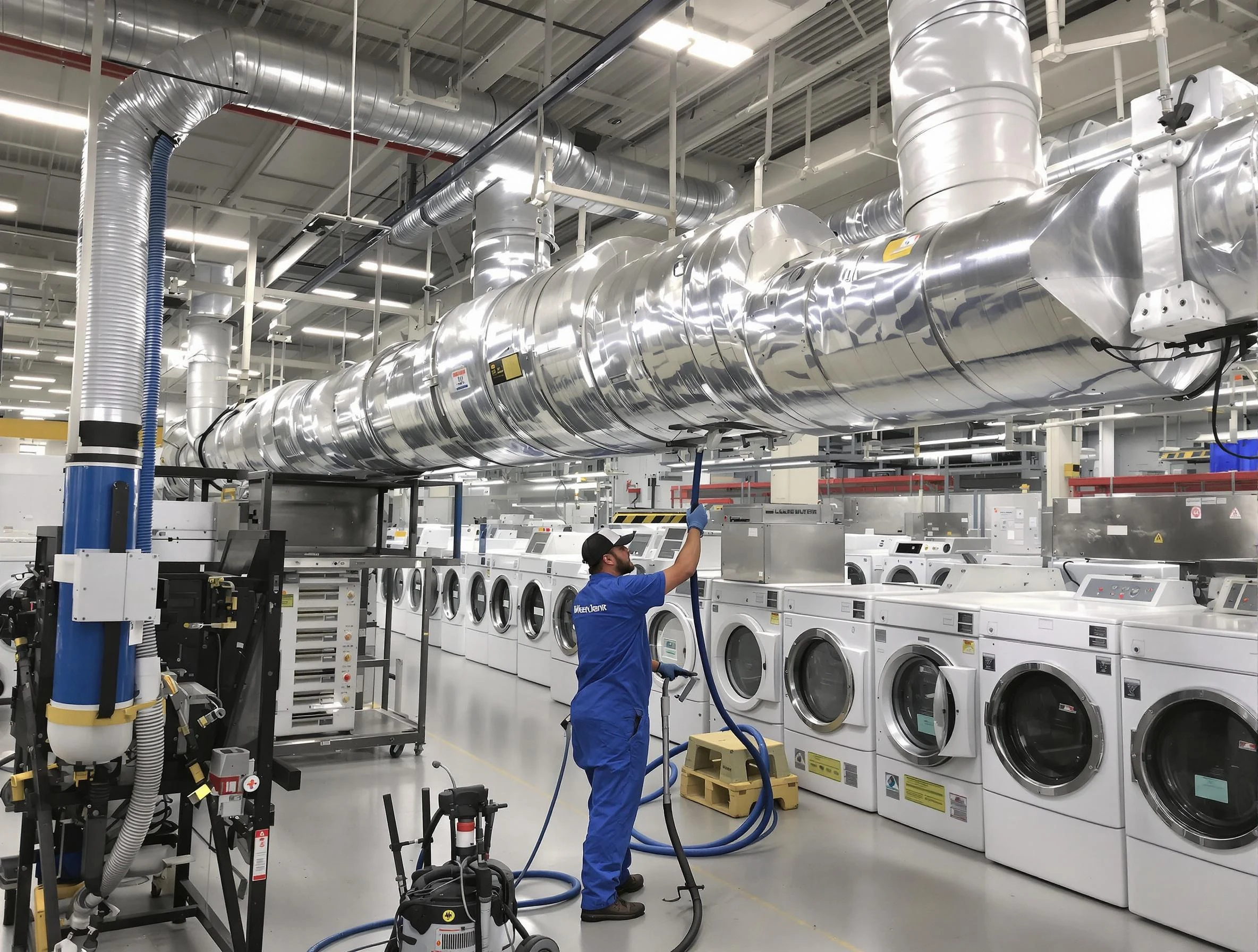 El Mirage Dryer Vent Cleaning team performing heavy-duty industrial dryer vent cleaning in El Mirage