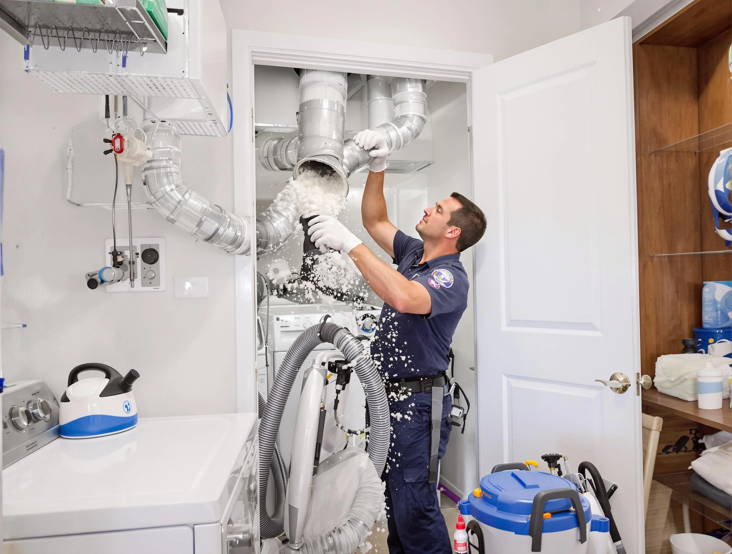 El Mirage Dryer Vent Cleaning technician delivering thorough residential dryer vent cleaning service in El Mirage